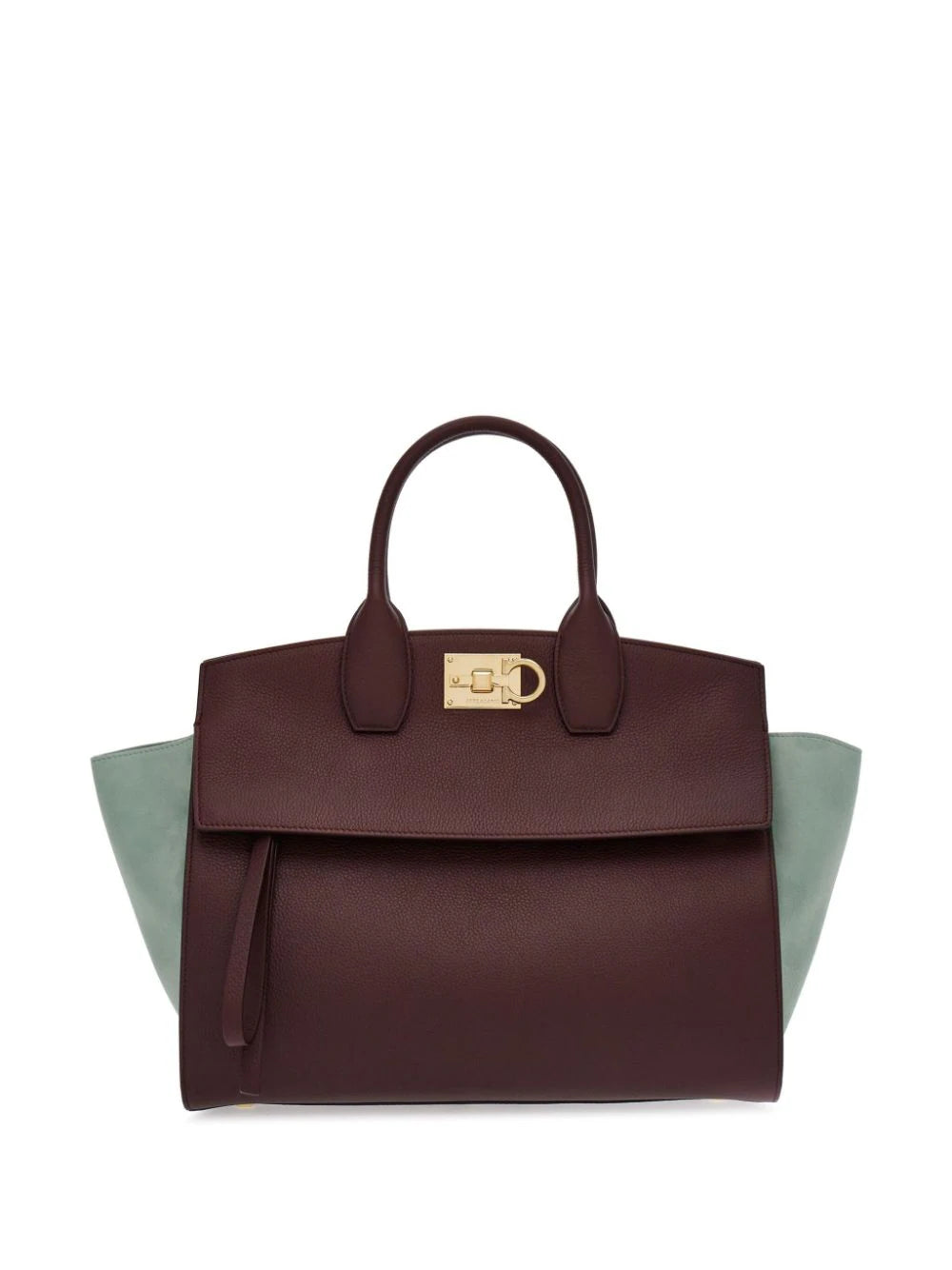 Ferragamo tote Studio con diseño de dos tonos