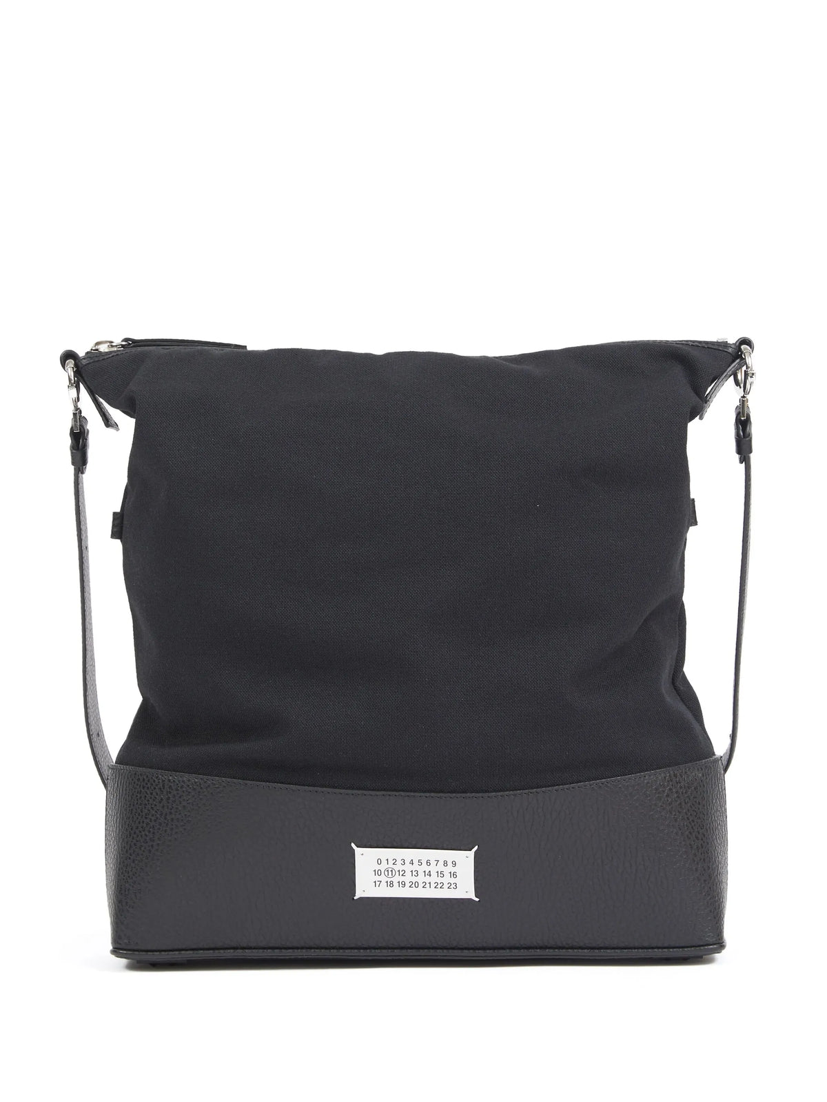 Maison Margiela mochila tipo mensajero con motivo de números - Negro - imagen 1