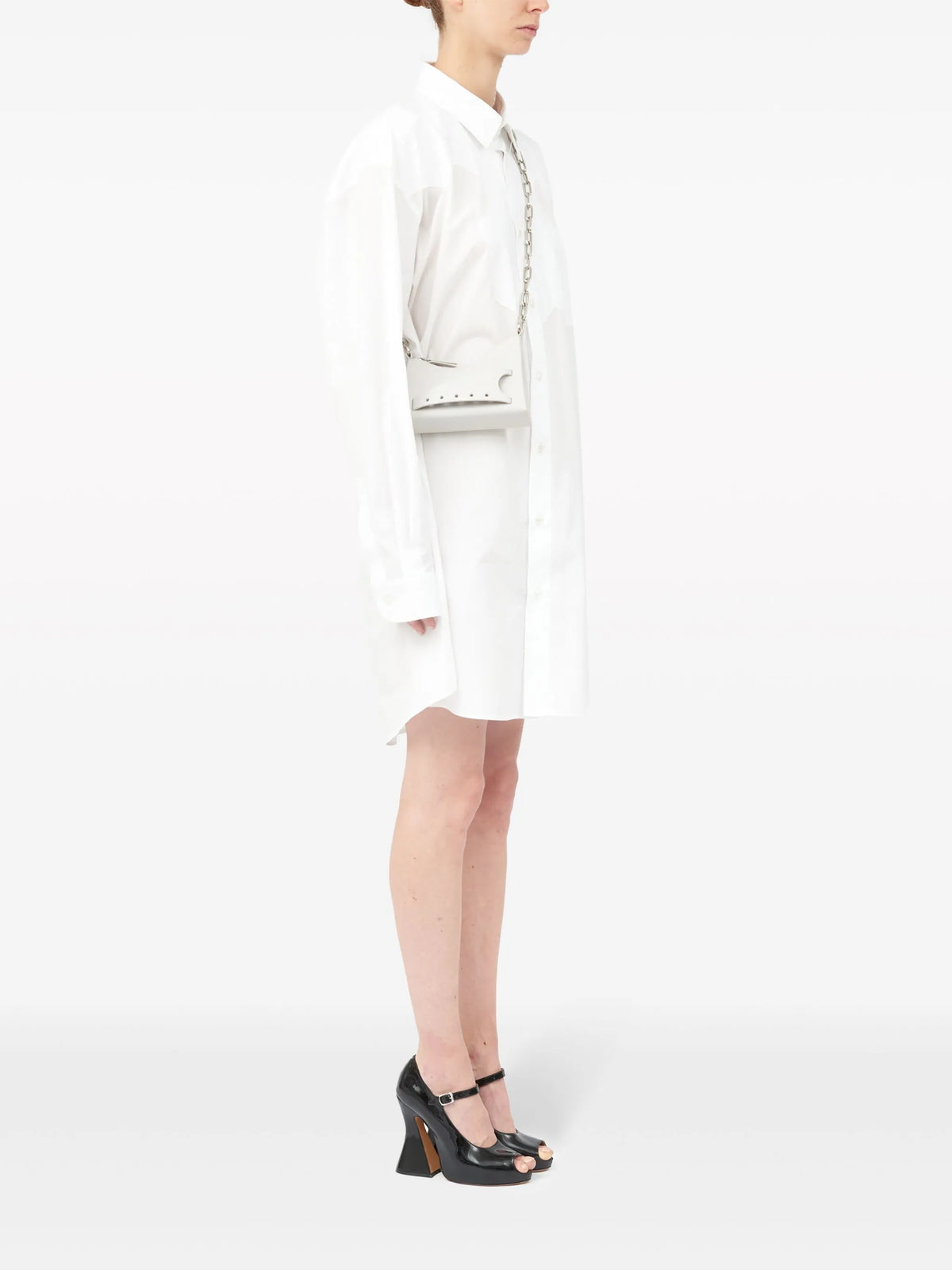 Maison Margiela bolsa Snatched mini - Blanco - imagen 2
