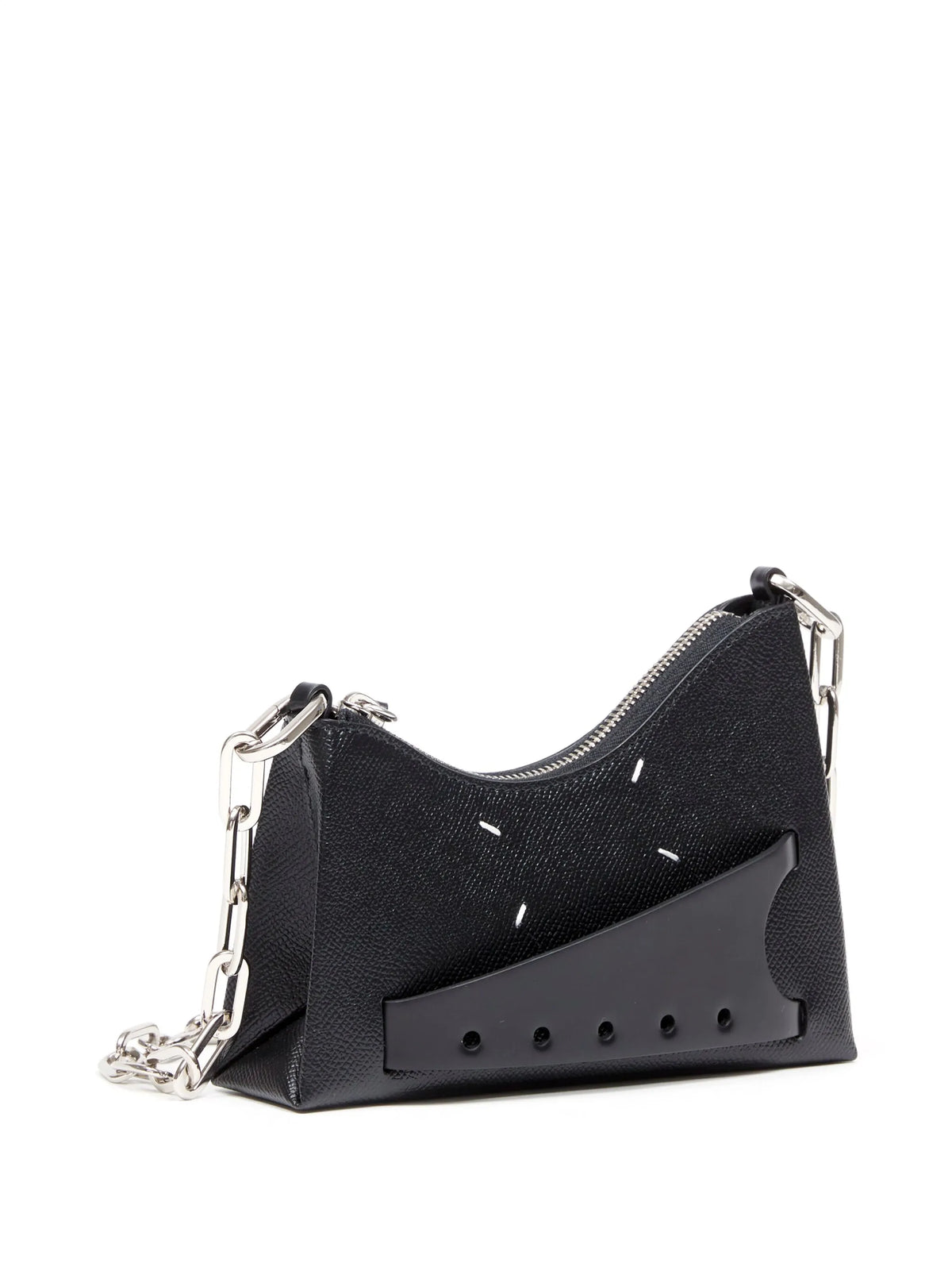 Maison Margiela bolsa de hombro Snatched micro - Negro - imagen 3
