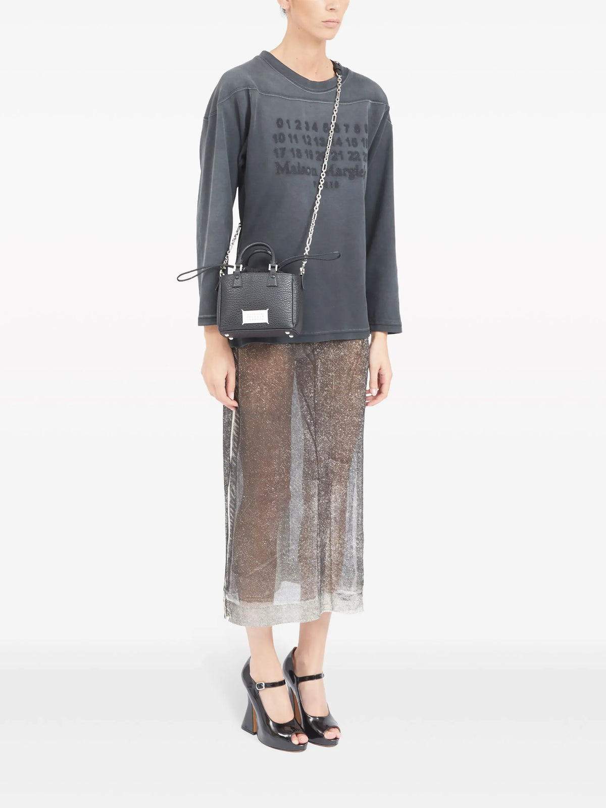 Maison Margiela tote 5AC Horizontal - Negro - imagen 2