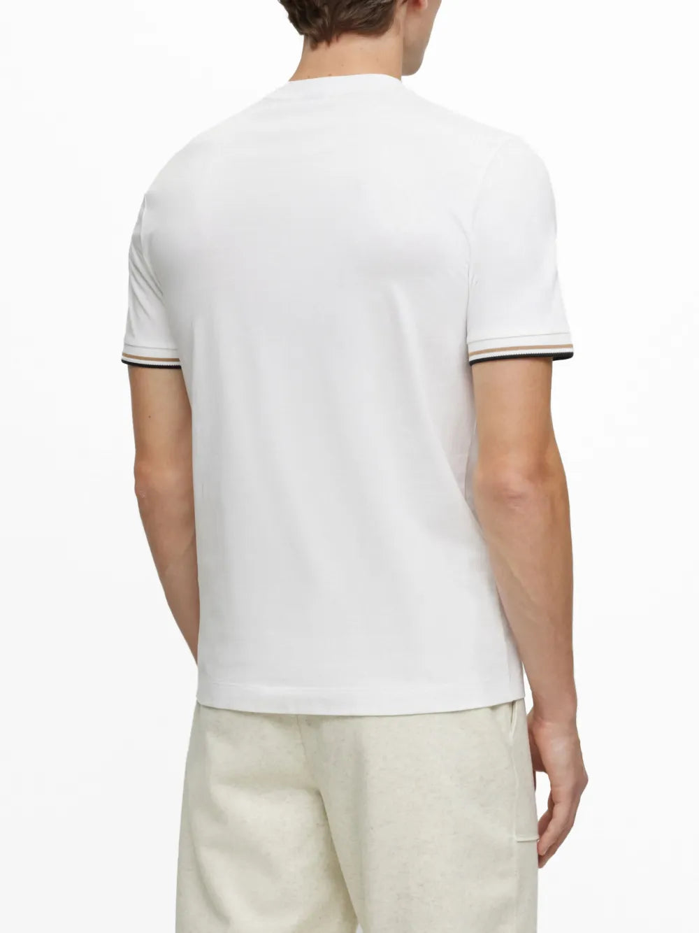BOSS playera con motivo de rayas