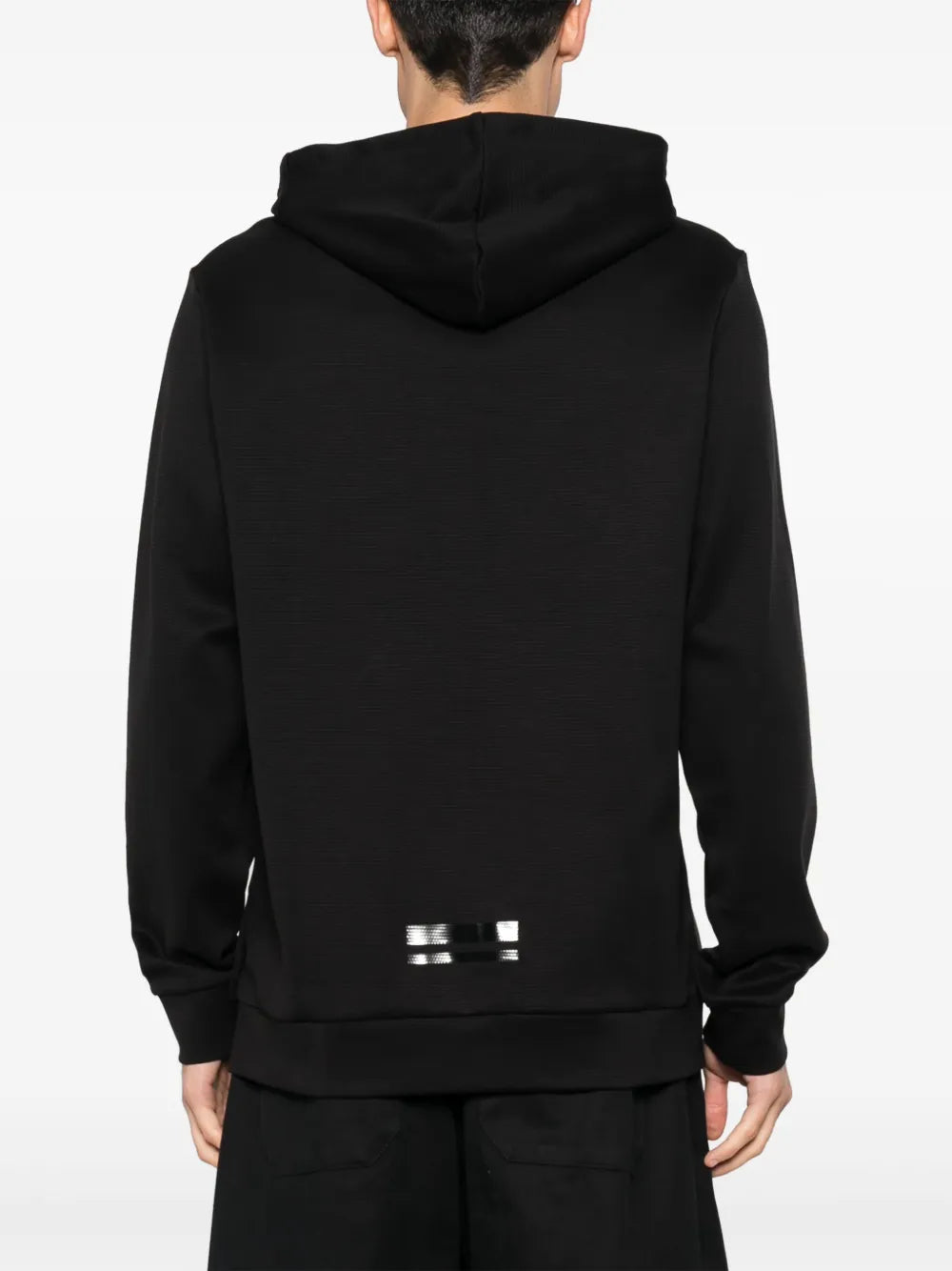 BOSS hoodie con cordones y logo espejeado