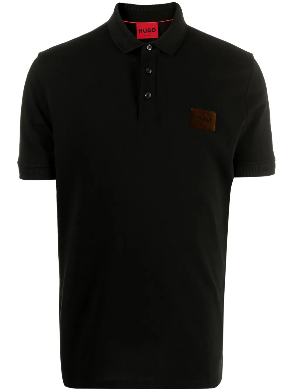 HUGO playera tipo polo con aplique del logo
