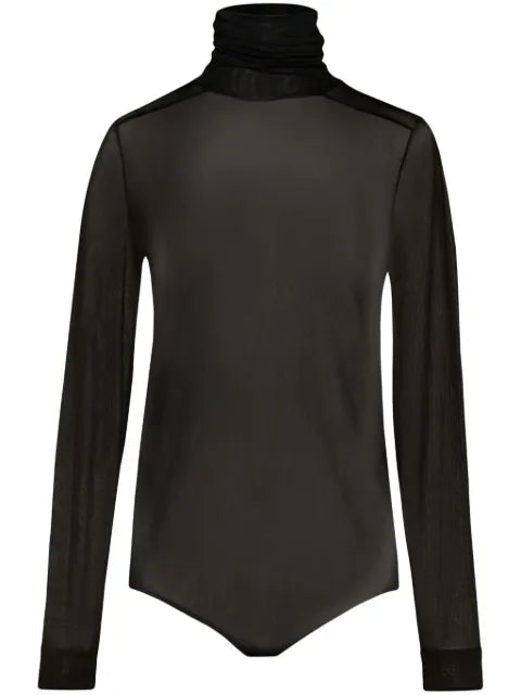 Maison Margiela body transparente con detalle de cuatro costuras - imagen 1