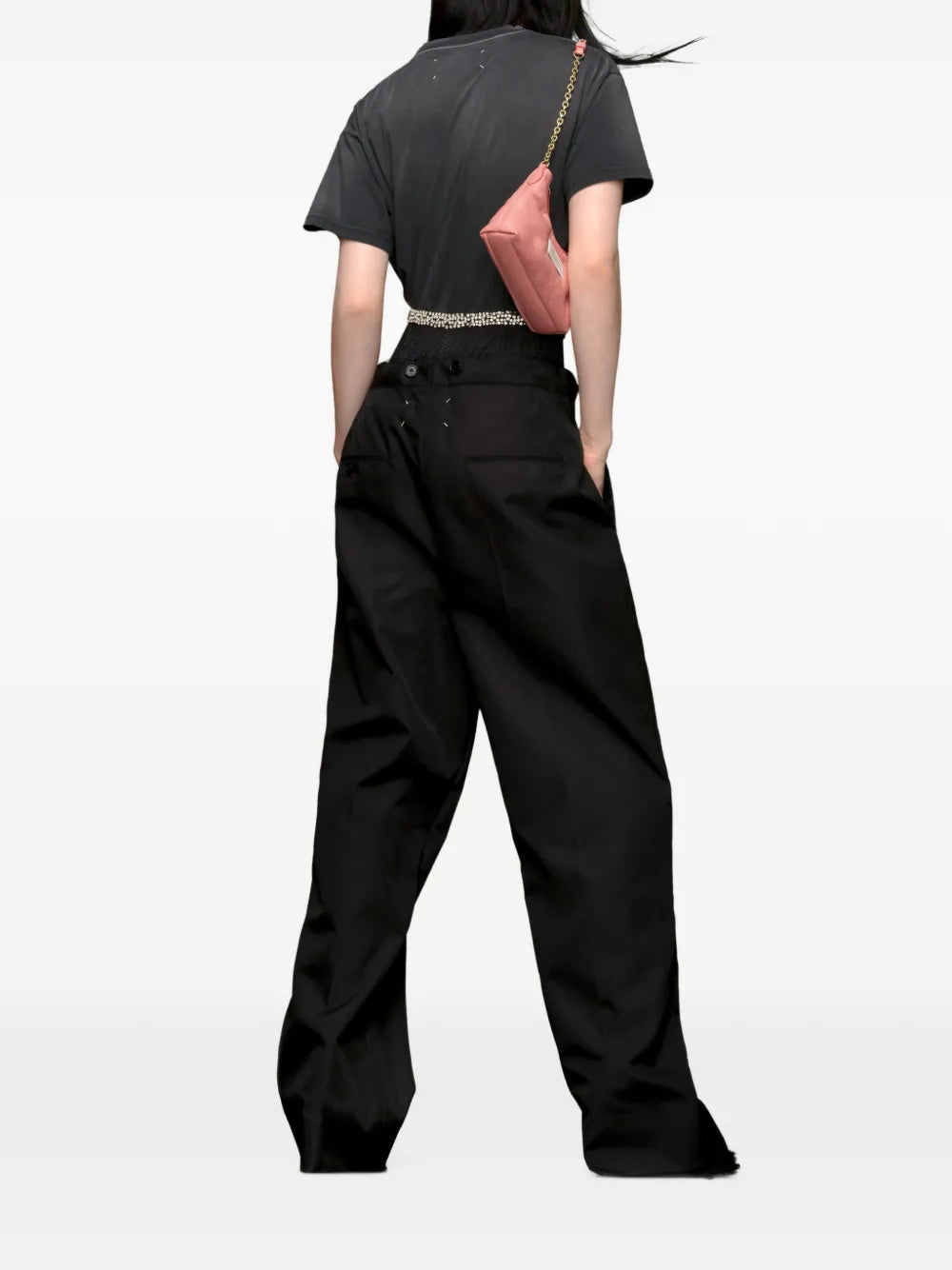 Maison Margiela playera con motivo Reverse - Negro - imagen 4