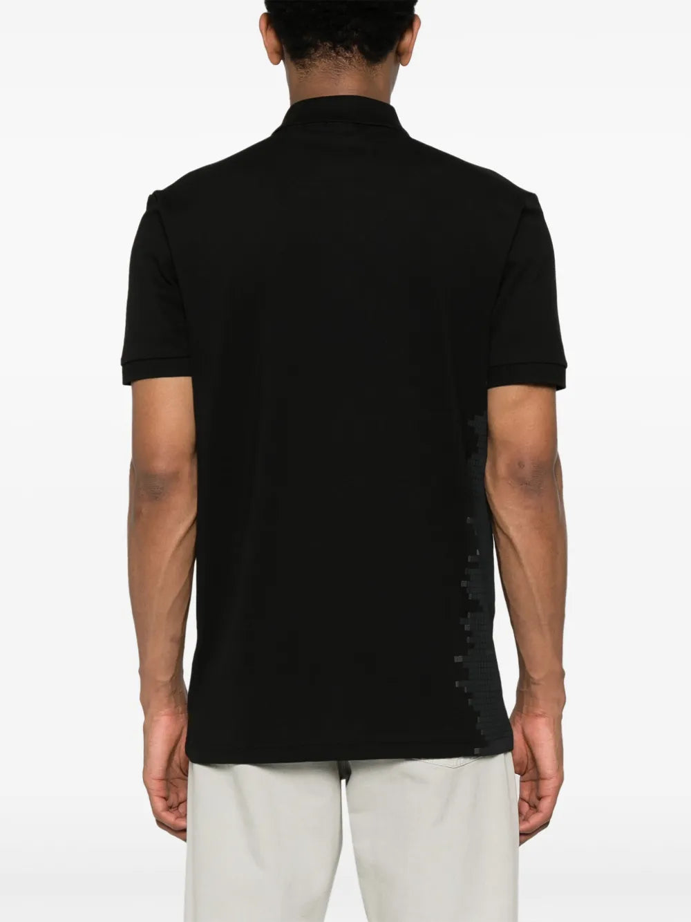 BOSS playera tipo polo de piqué con logo engomado