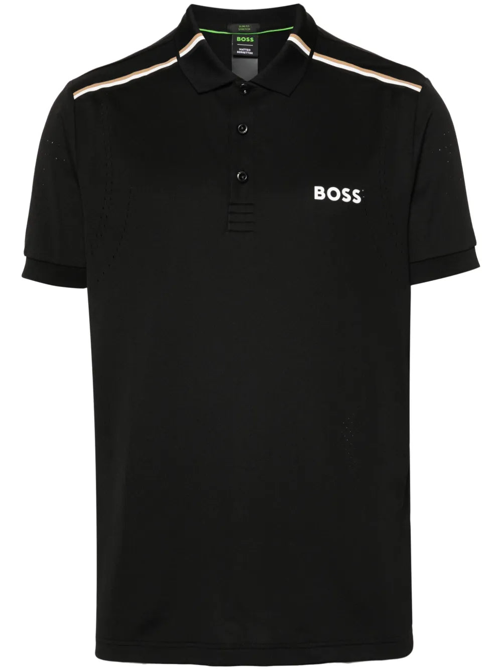 BOSS playera tipo polo con logo engomado de BOSS x Matteo Berrettini