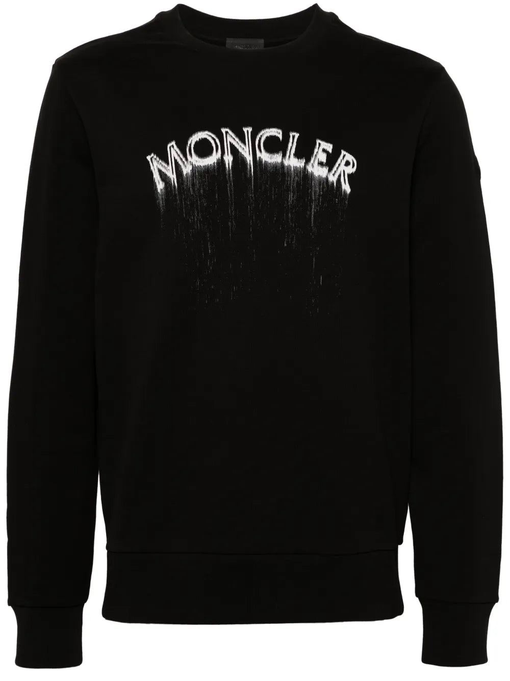 Moncler sudadera con logo estampado y efecto degradado