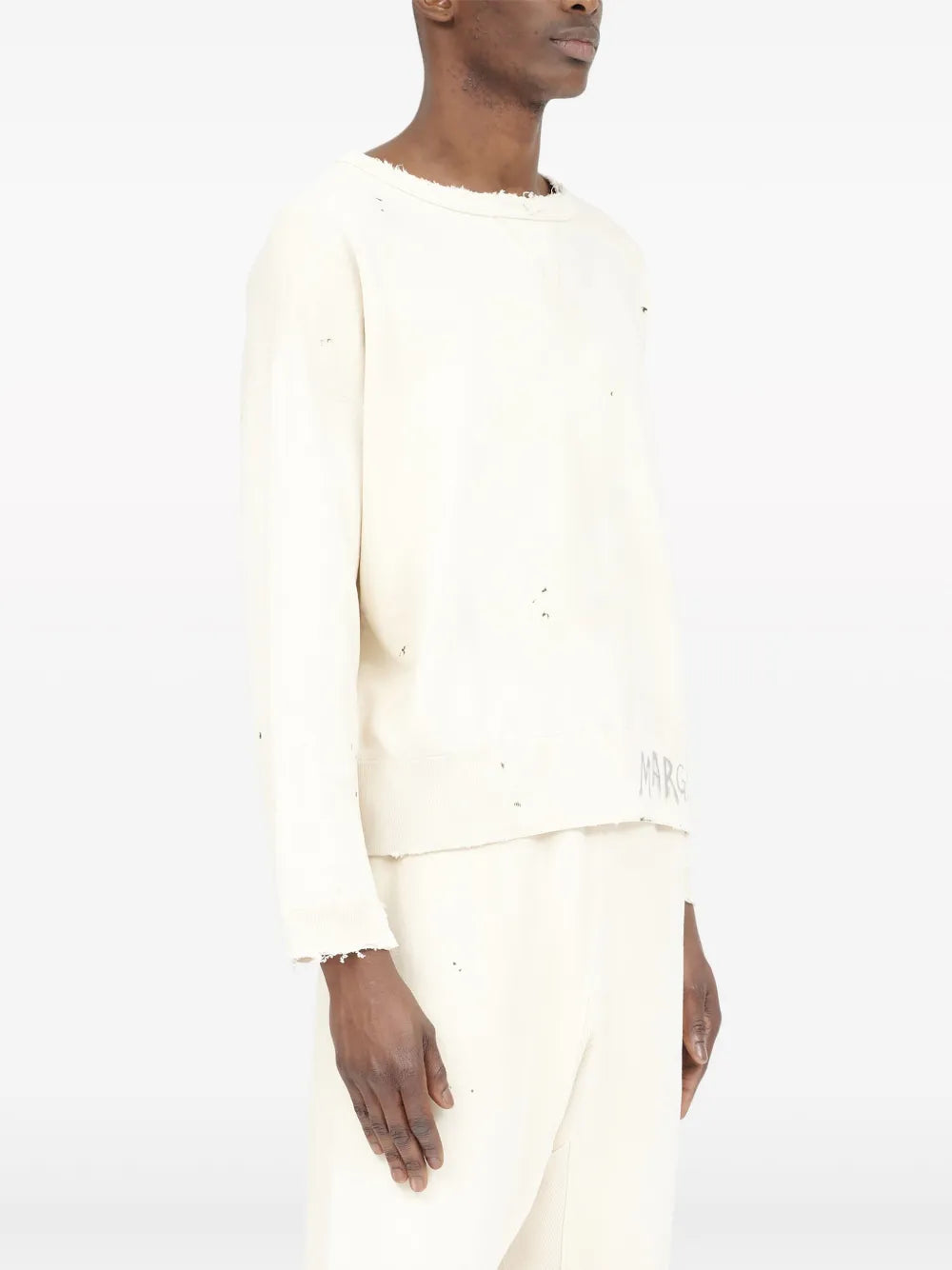 Maison Margiela sudadera Handwritten - Blanco - imagen 3