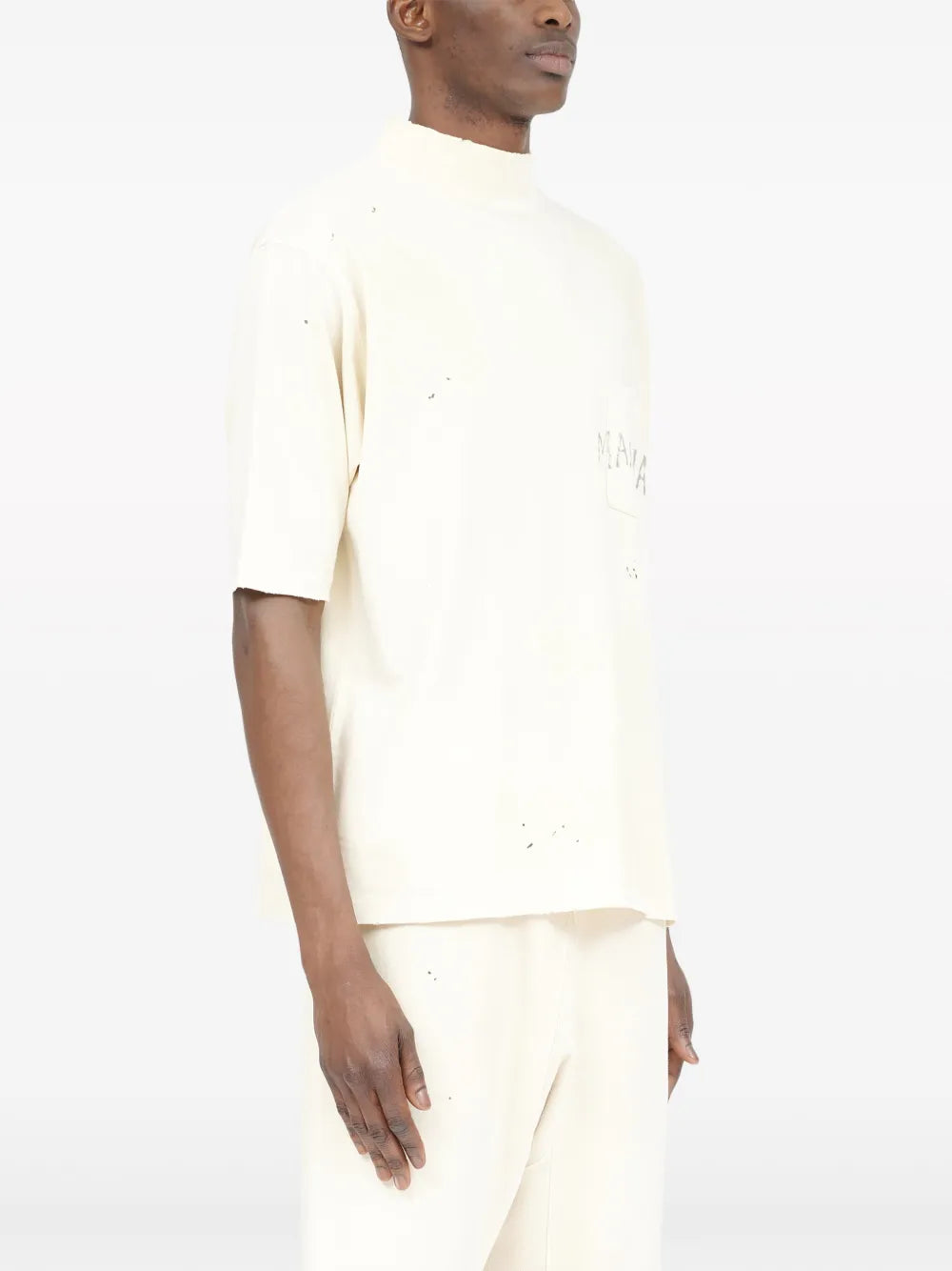 Maison Margiela playera Handwritten - Blanco - imagen 3