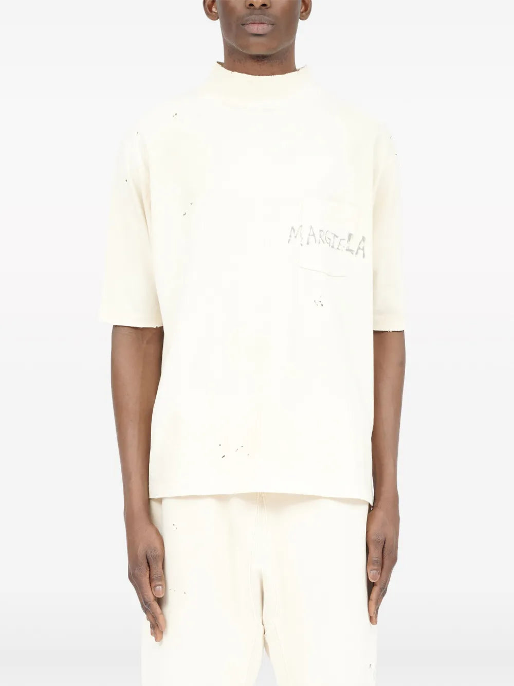 Maison Margiela playera Handwritten - Blanco - imagen 2