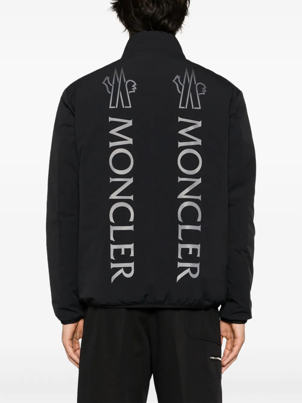 Moncler chamarra capitonada Ponset con logo estampado