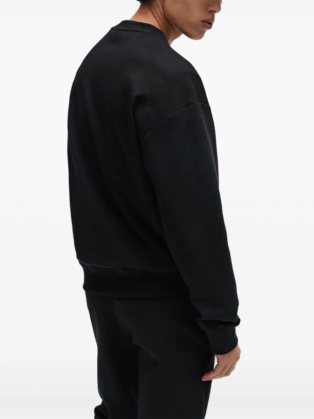 HUGO hoodie stretch con parche del logo