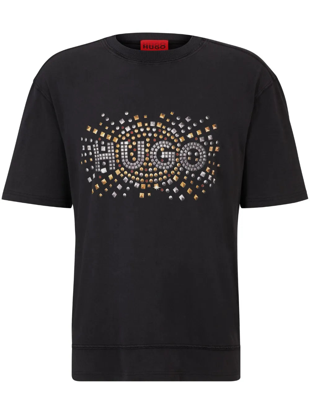 HUGO playera con logo y apliques