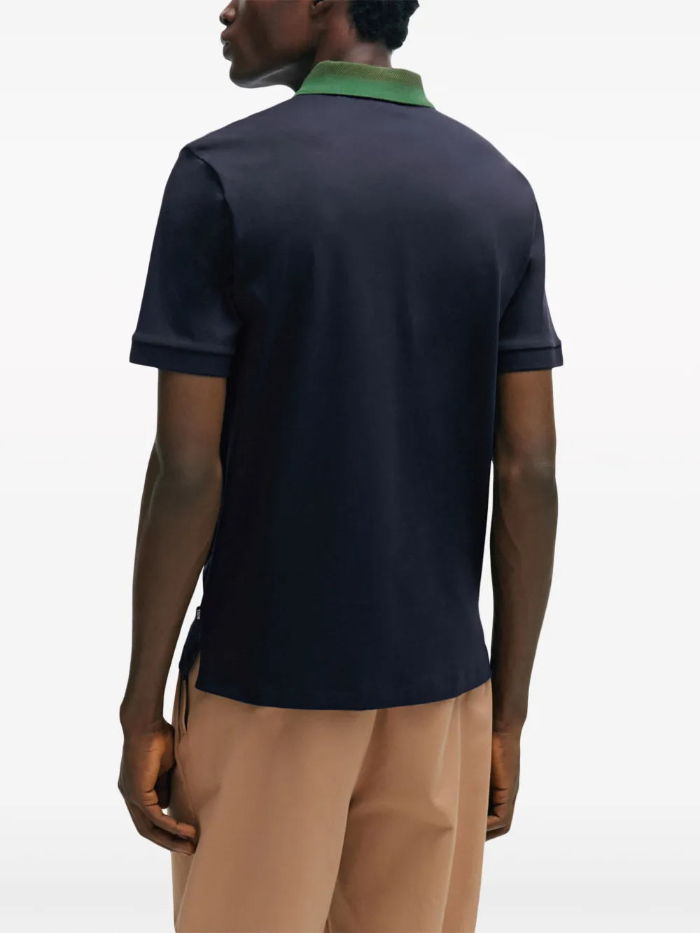 BOSS playera tipo polo con logo bordado