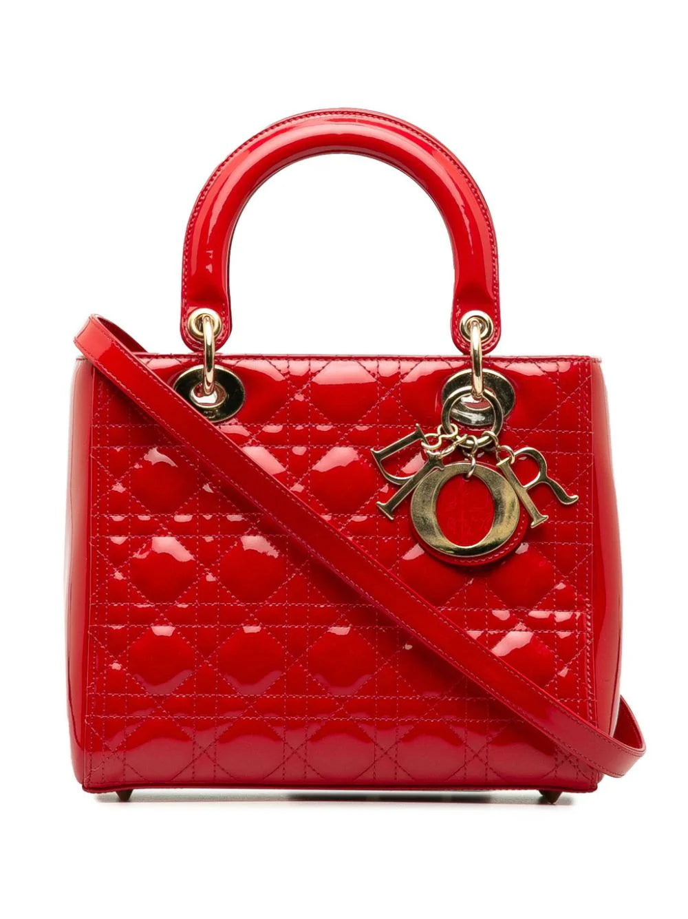 Christian Dior bolsa de mano Lady Dior mediana 2015
