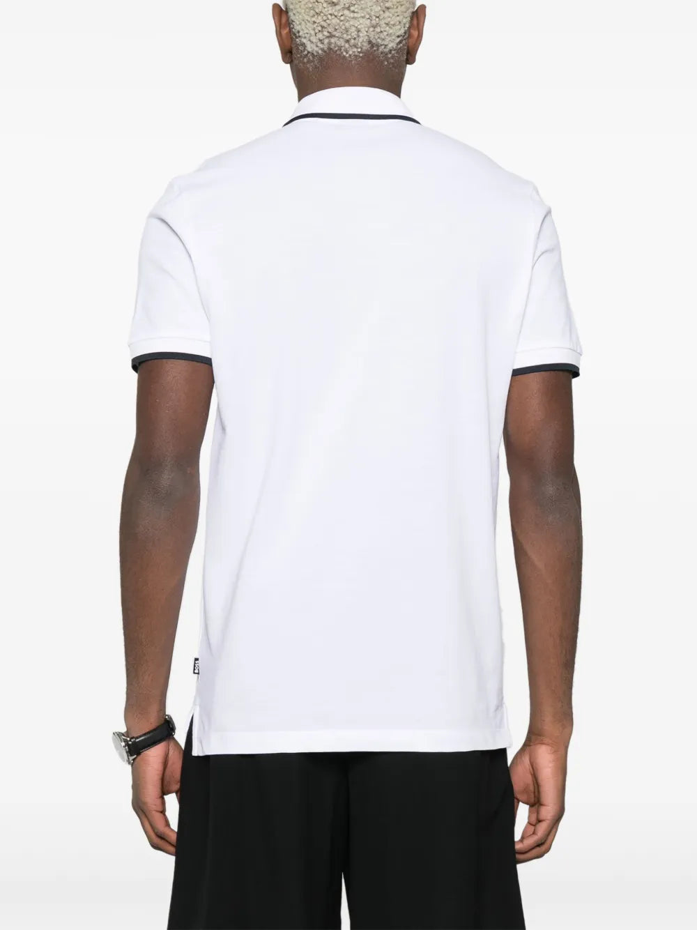 BOSS playera tipo polo con logo engomado