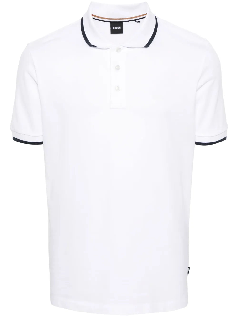 BOSS playera tipo polo con logo engomado