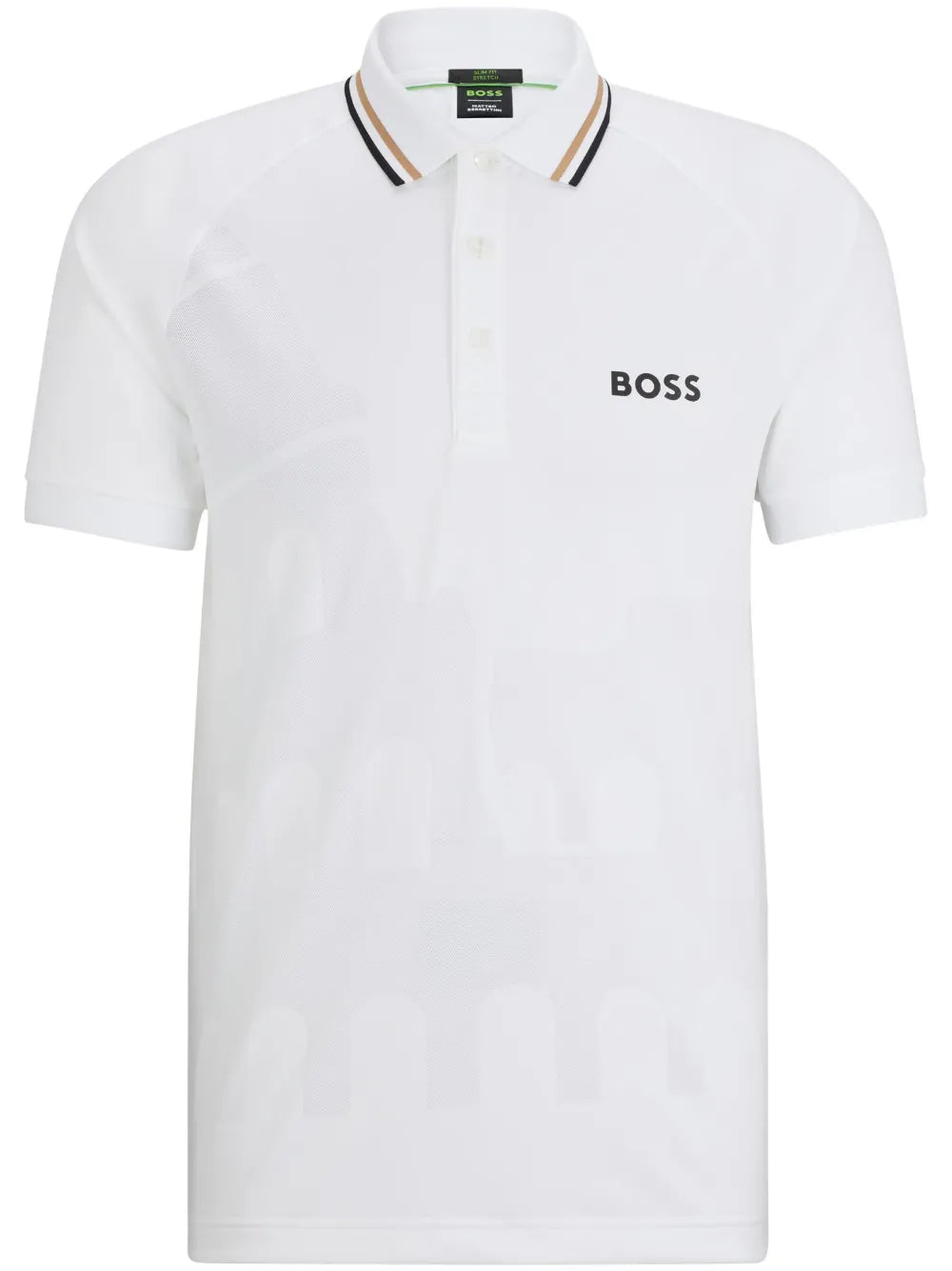 BOSS playera tipo polo en jacquard de BOSS x Matteo Berrettini