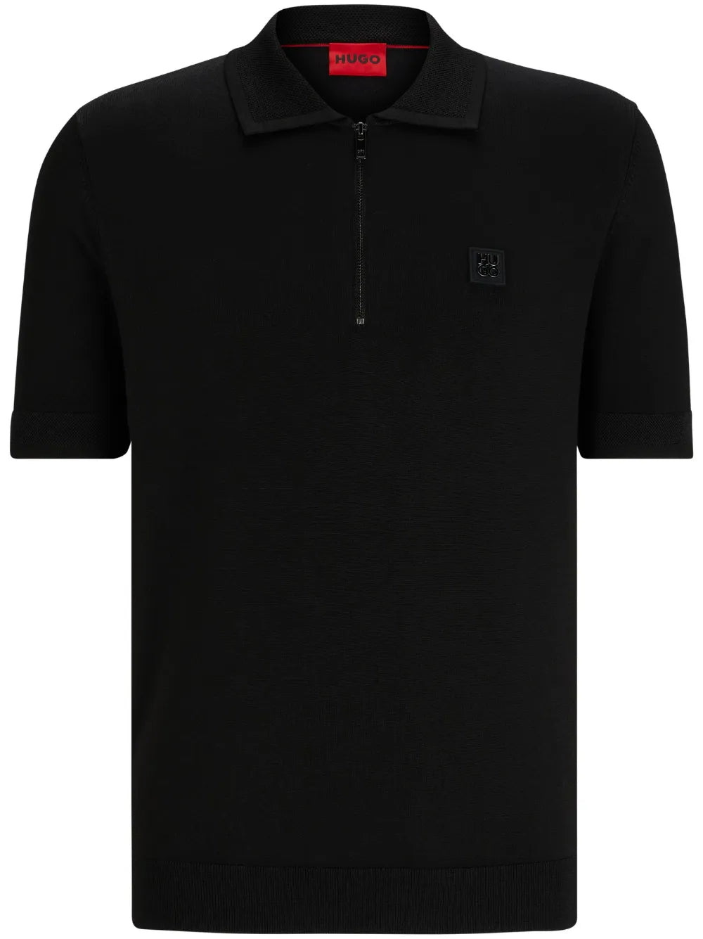 HUGO playera tipo polo con aplique del logo