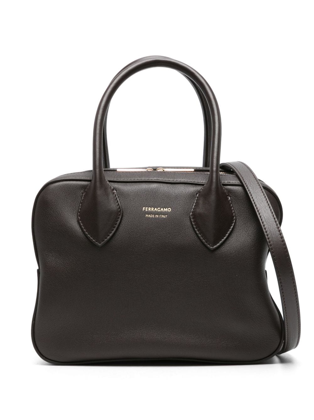 Ferragamo tote con logo en relieve