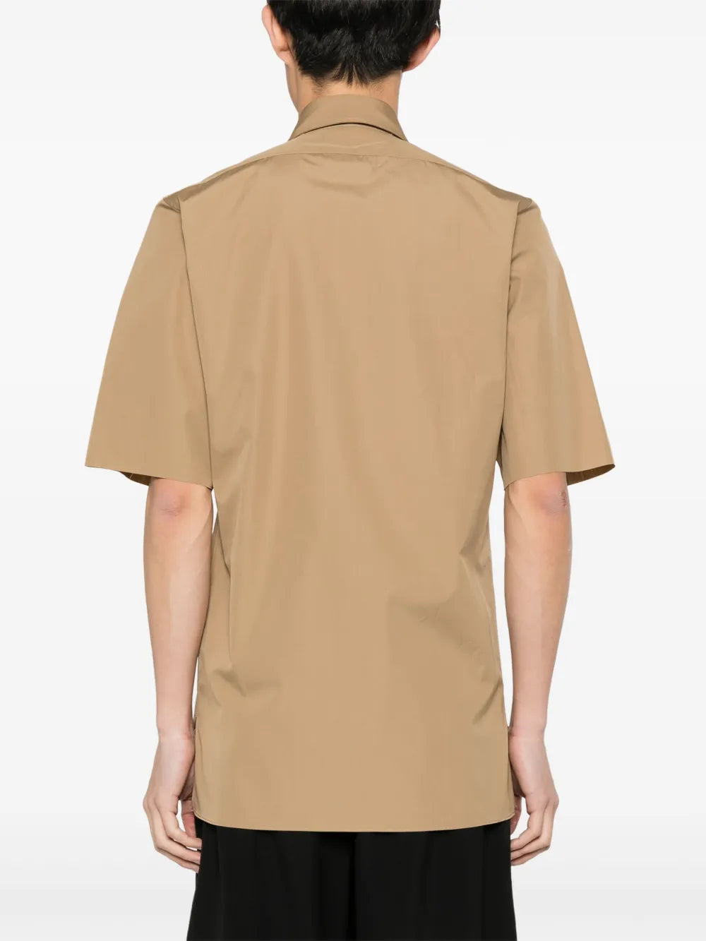 Maison Margiela camisa con cuello oversize - Marrón - imagen 4