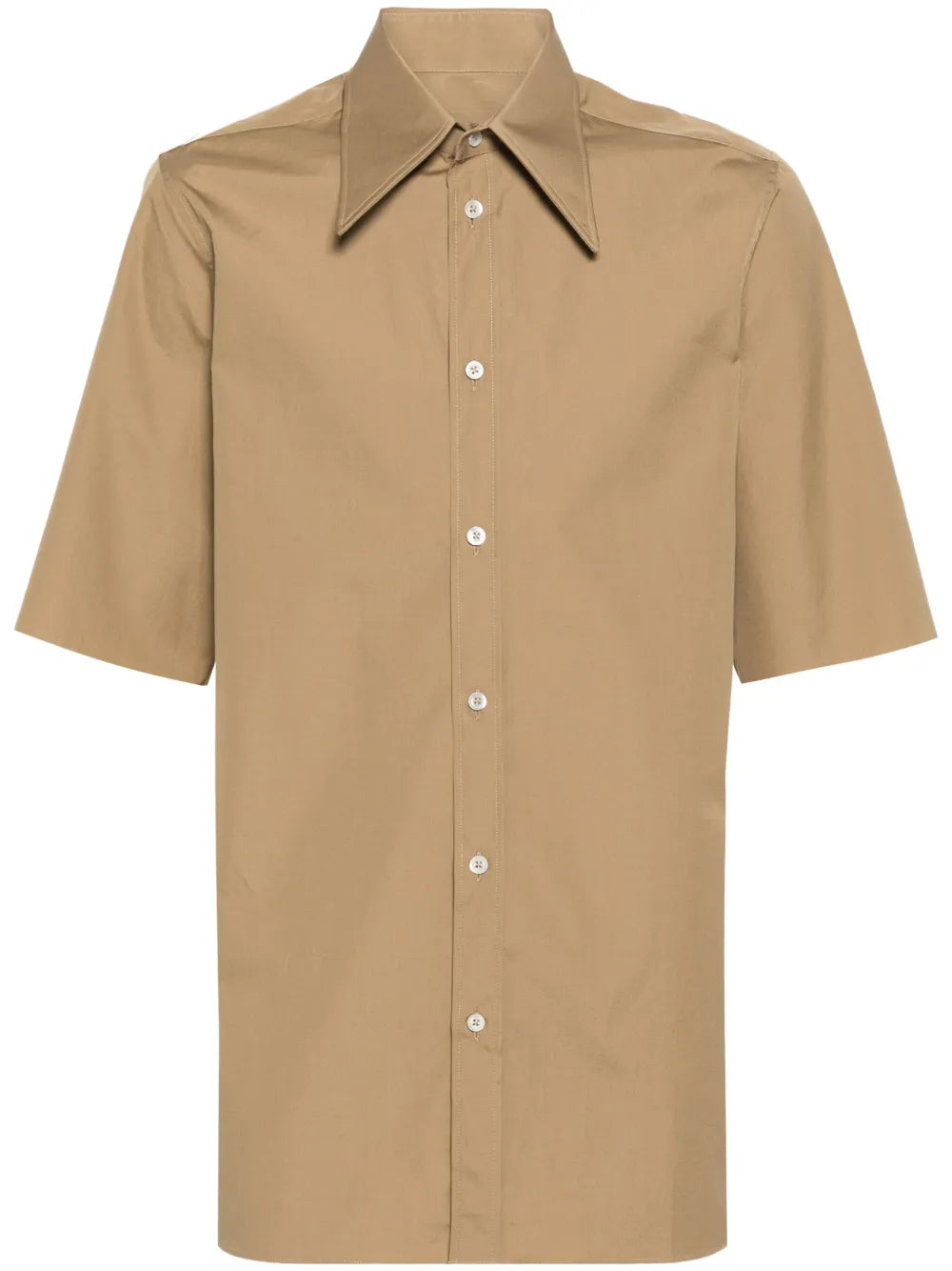 Maison Margiela camisa con cuello oversize - Marrón - imagen 1