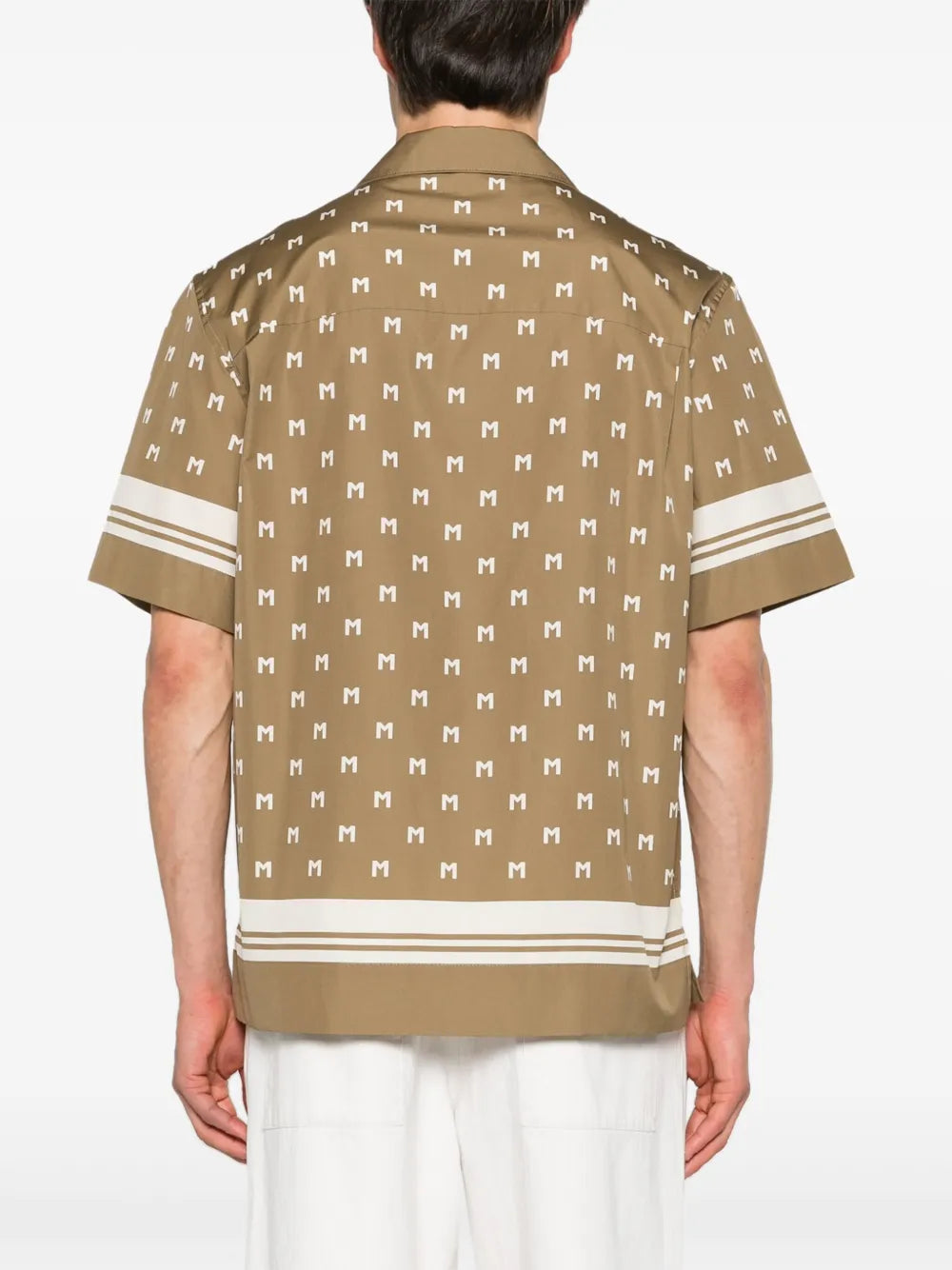 Moncler camisa manga corta con monograma estampado