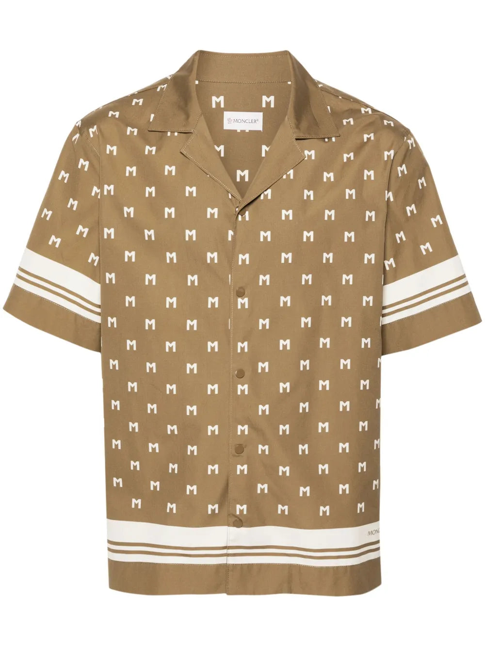 Moncler camisa manga corta con monograma estampado