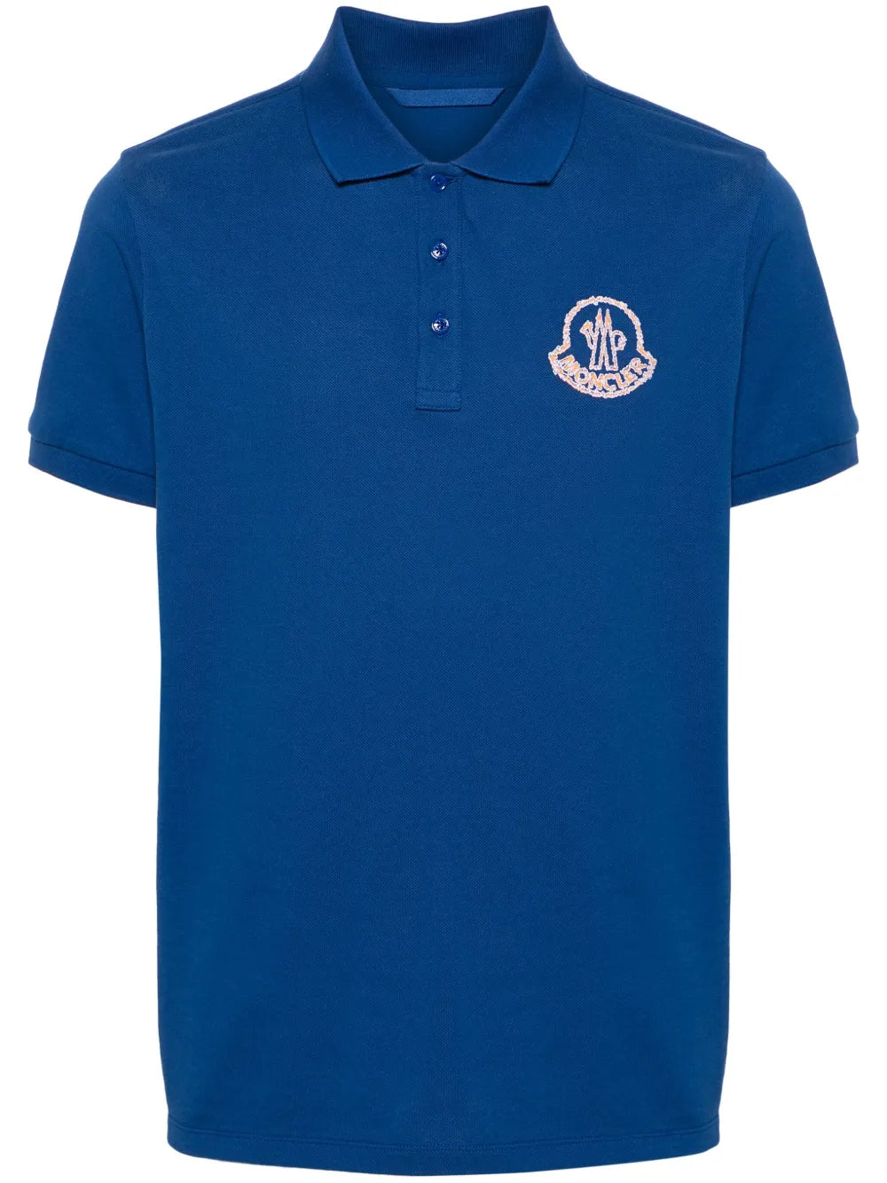 Moncler playera tipo polo con logo bordado