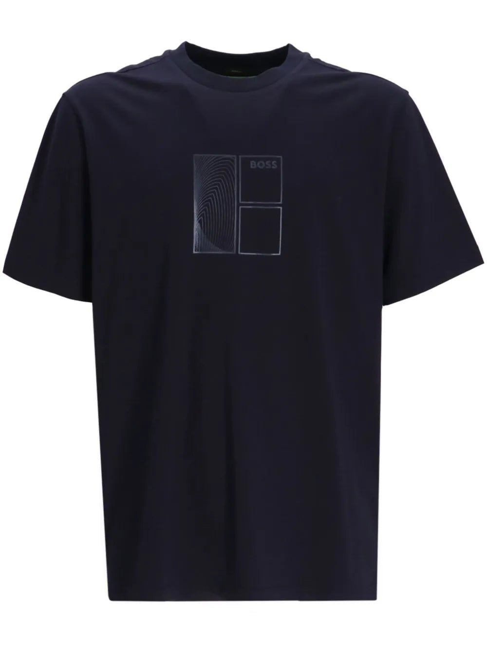 BOSS playera con cuello redondo y logo estampado