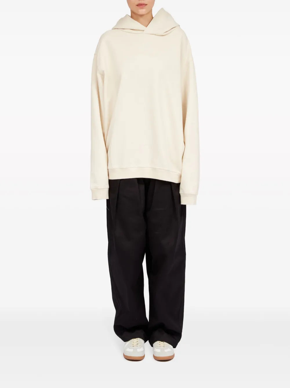 Maison Margiela hoodie con logo bordado - Neutro - imagen 2