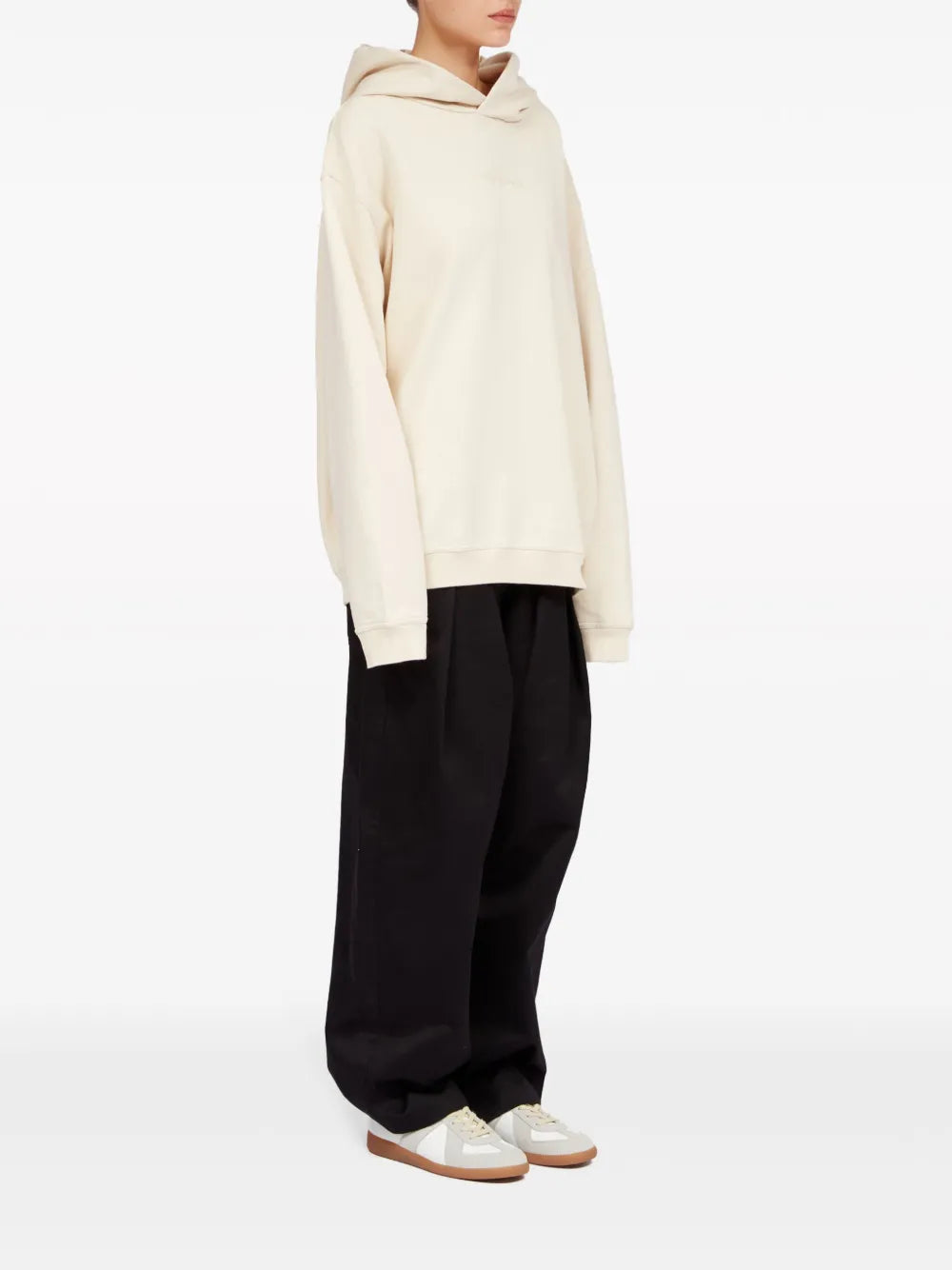 Maison Margiela hoodie con logo bordado - Neutro - imagen 3