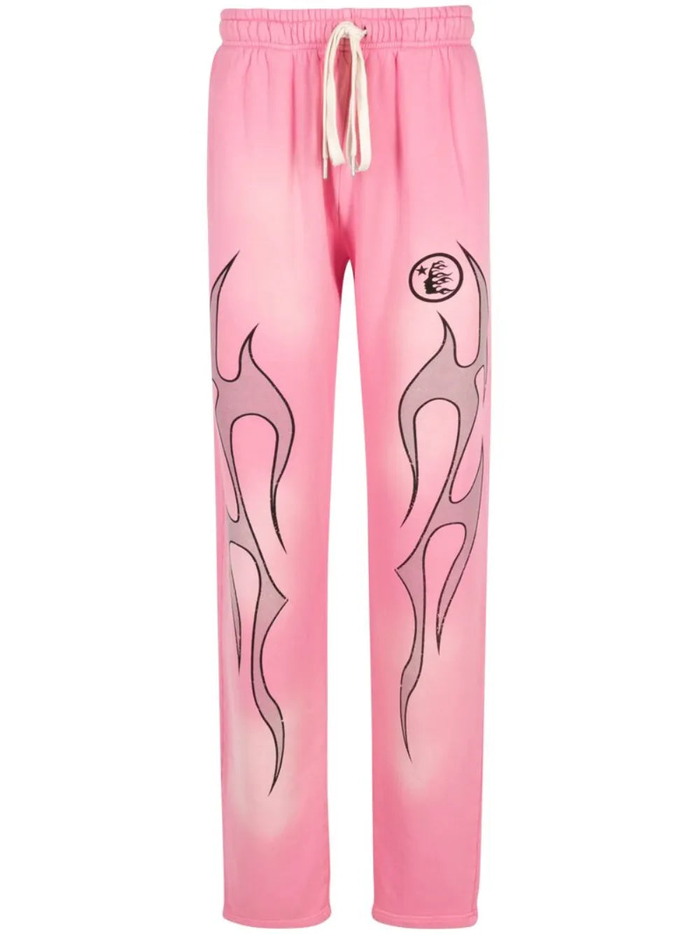 HELLSTAR pants con llamas estampadas rosa | Farfetch 23358292