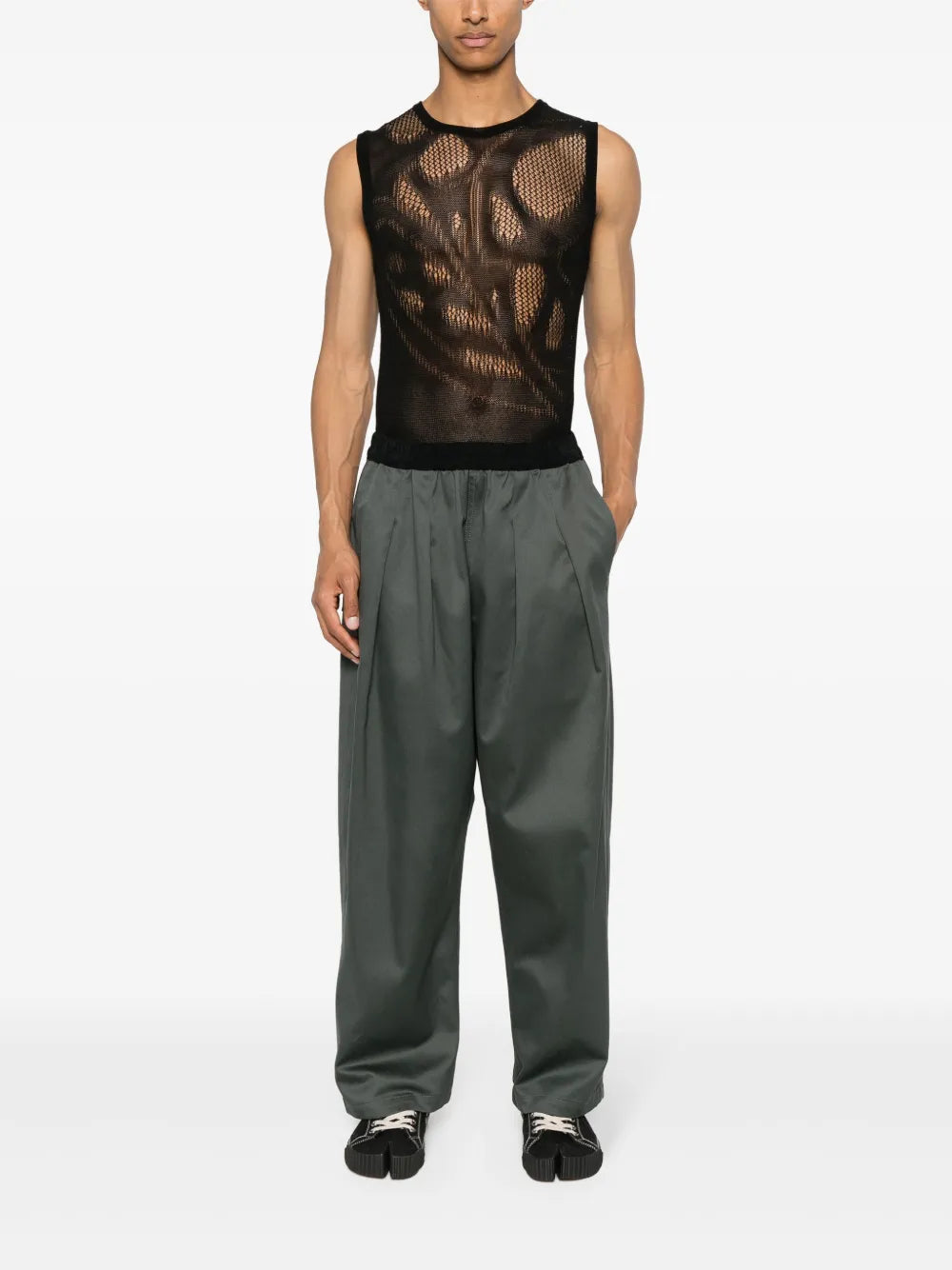 Maison Margiela pantalones holgados - Gris - imagen 2