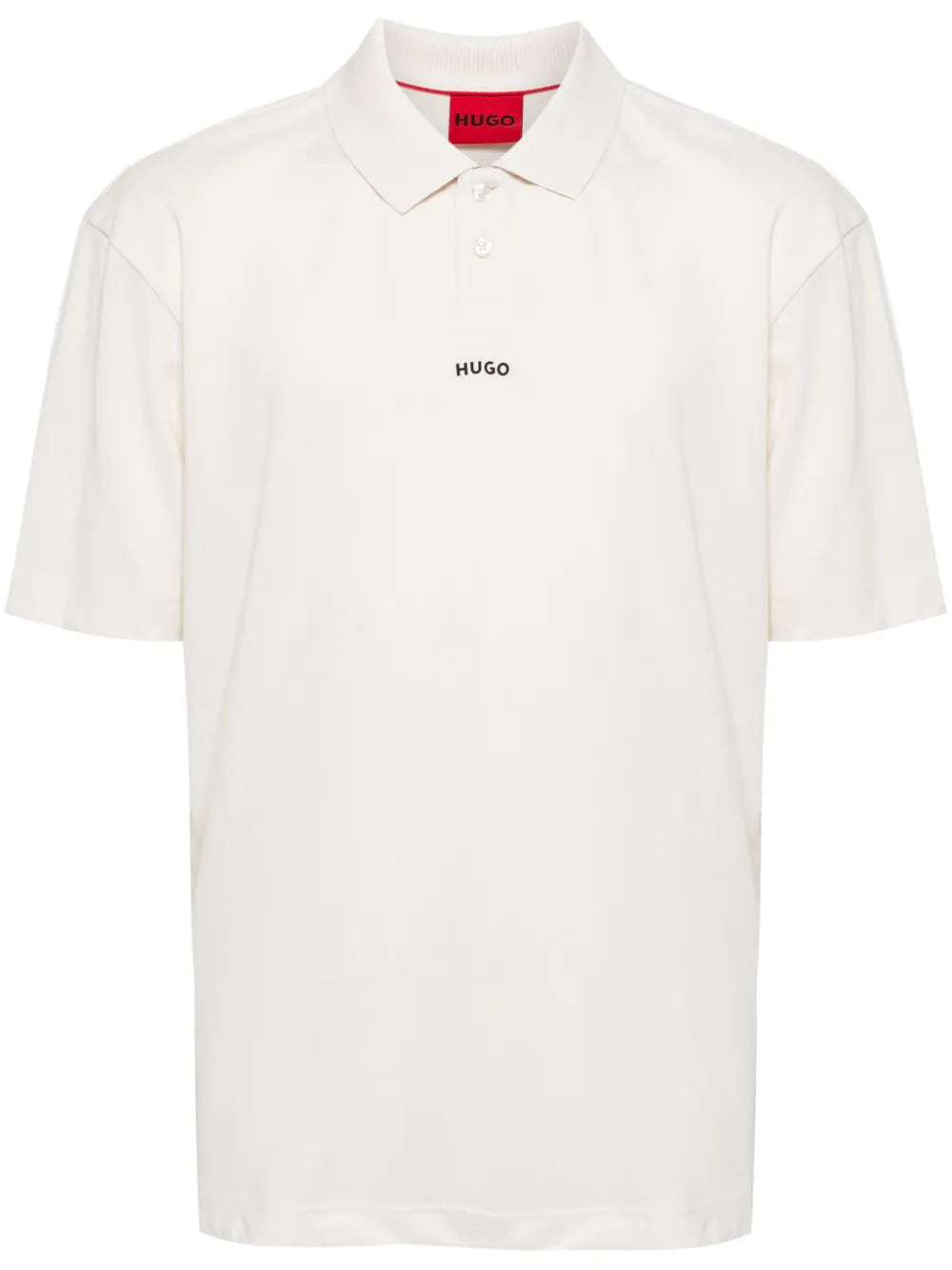 HUGO playera tipo polo con logo estampado