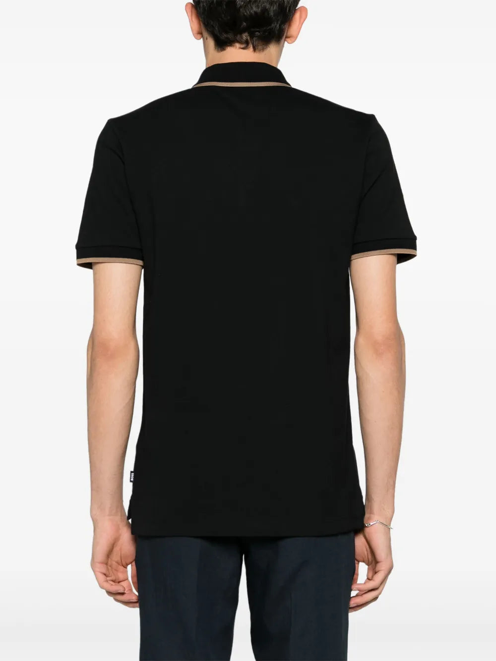 BOSS playera tipo polo con logo bordado