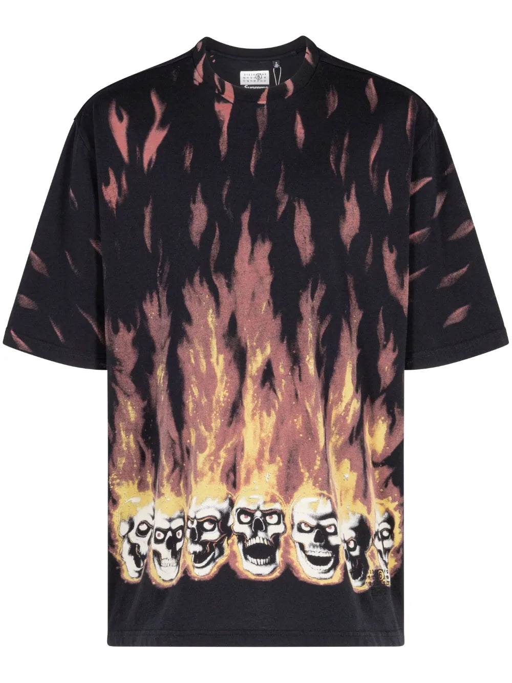 Supreme playera con llamas estampadas de SUPREME x MM6 Maison Margiela - Negro - imagen 1
