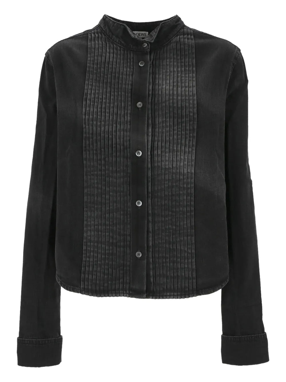 LOEWE camisa de mezclilla con pliegues