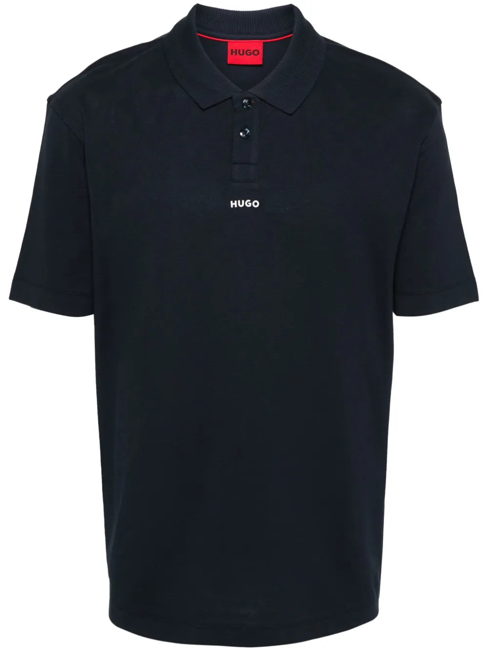 HUGO playera tipo polo con logo estampado