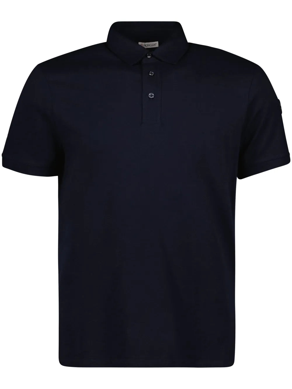Moncler playera tipo polo con parche del logo