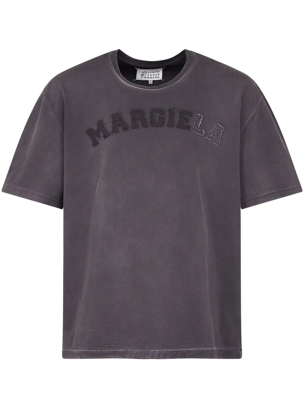 Maison Margiela playera con logo bordado - Negro - imagen 1