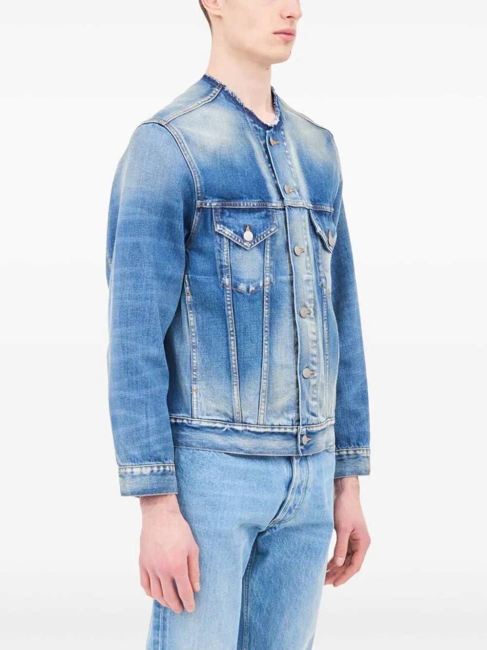 Maison Margiela chamarra de mezclilla - Azul - imagen 3