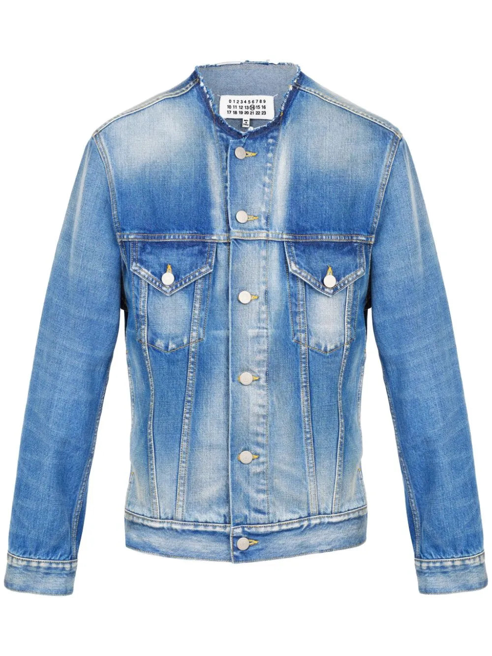 Maison Margiela chamarra de mezclilla - Azul - imagen 1