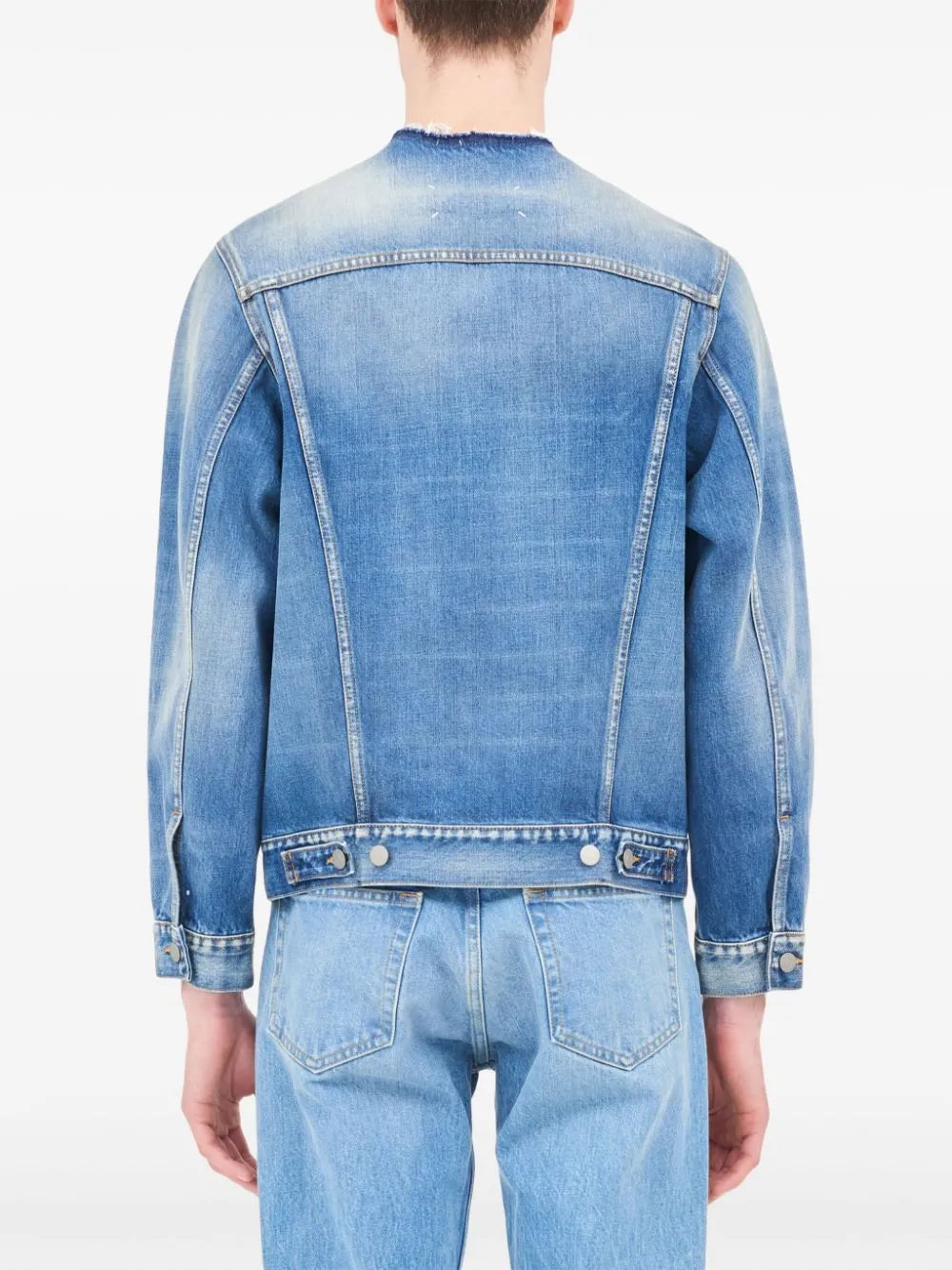 Maison Margiela chamarra de mezclilla - Azul - imagen 4