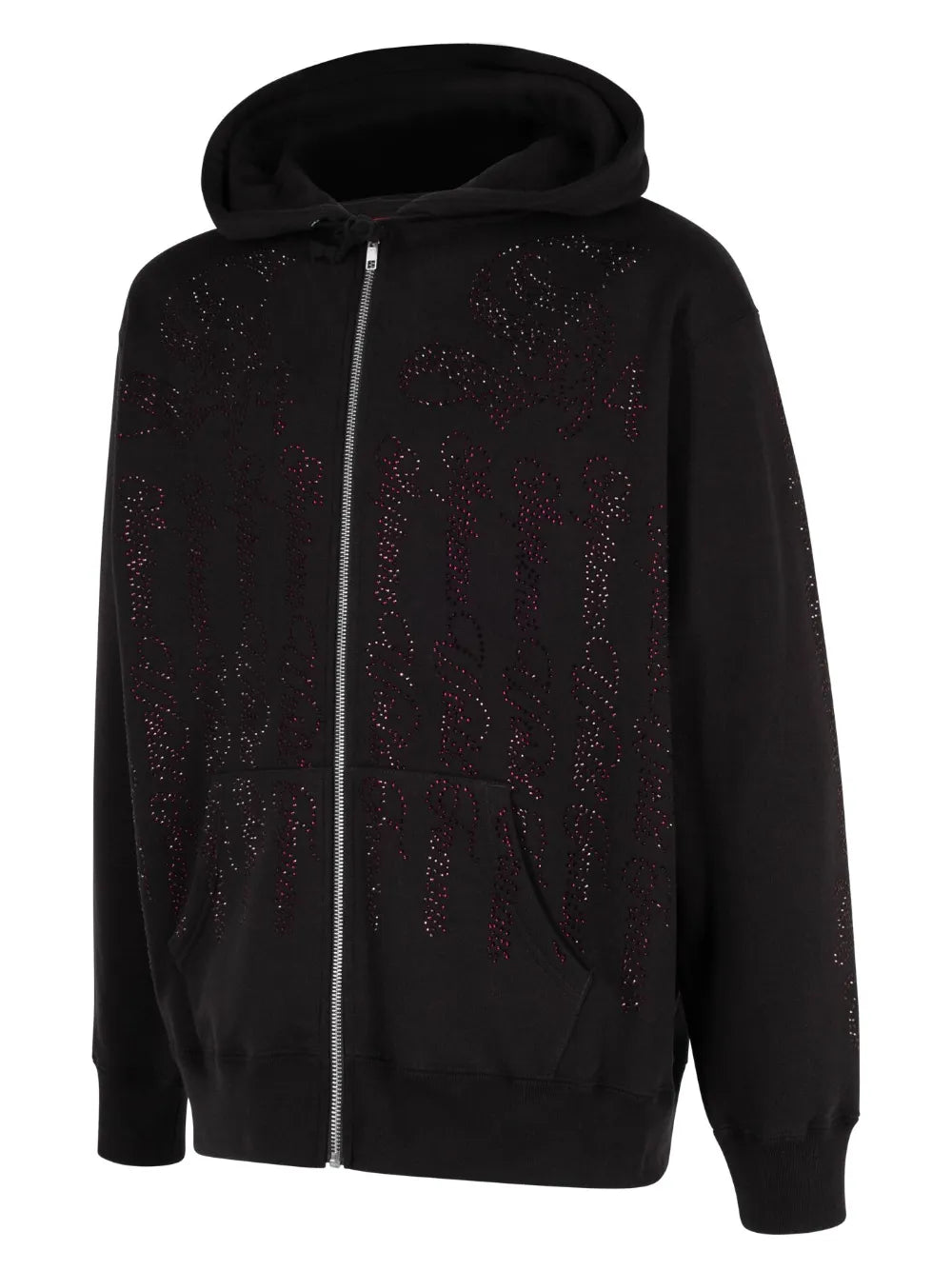 Supreme hoodie con detalles de cristal - Negro - imagen 3