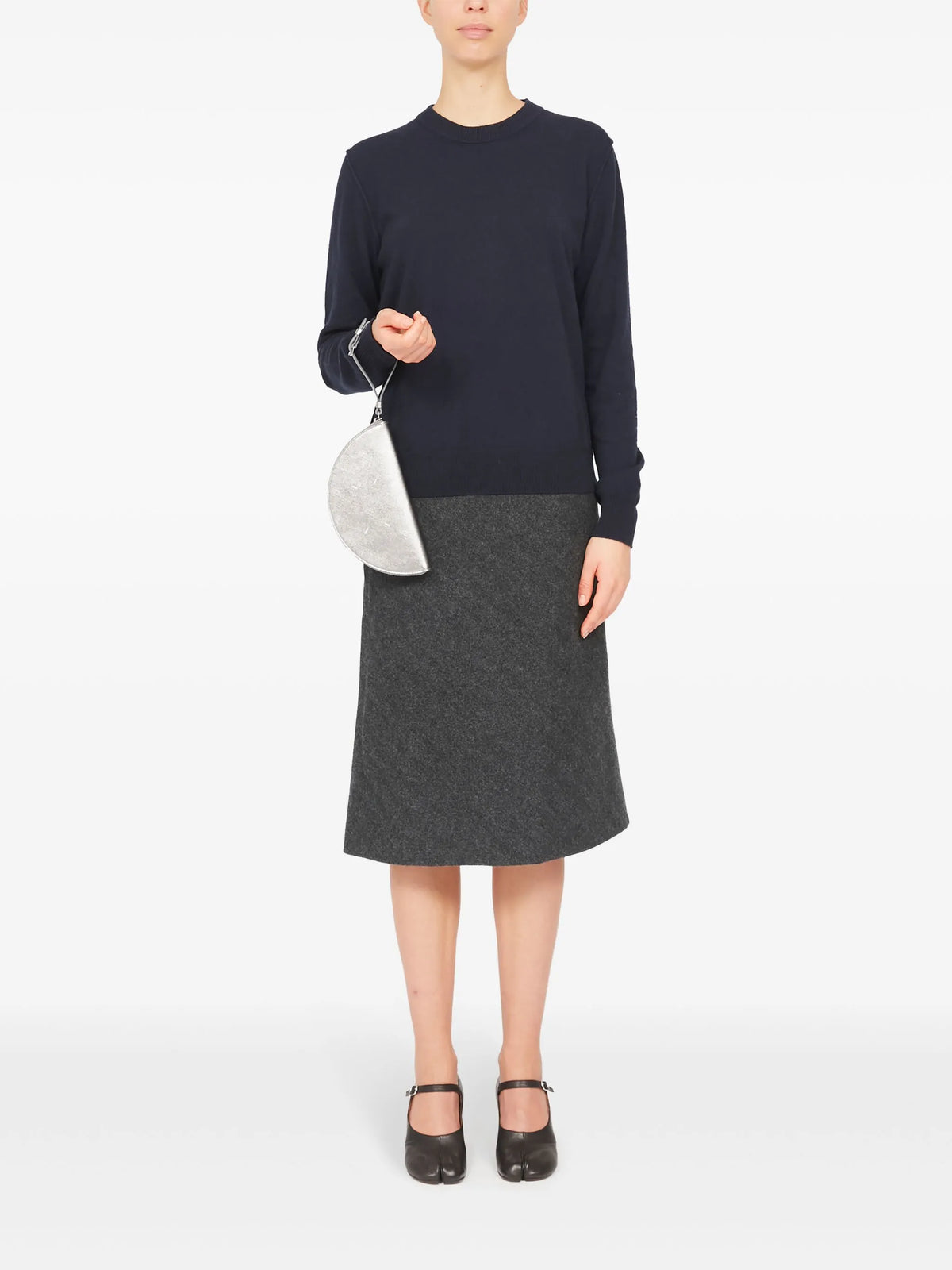 Maison Margiela bolsa de mano con cierre - Plateado - imagen 2