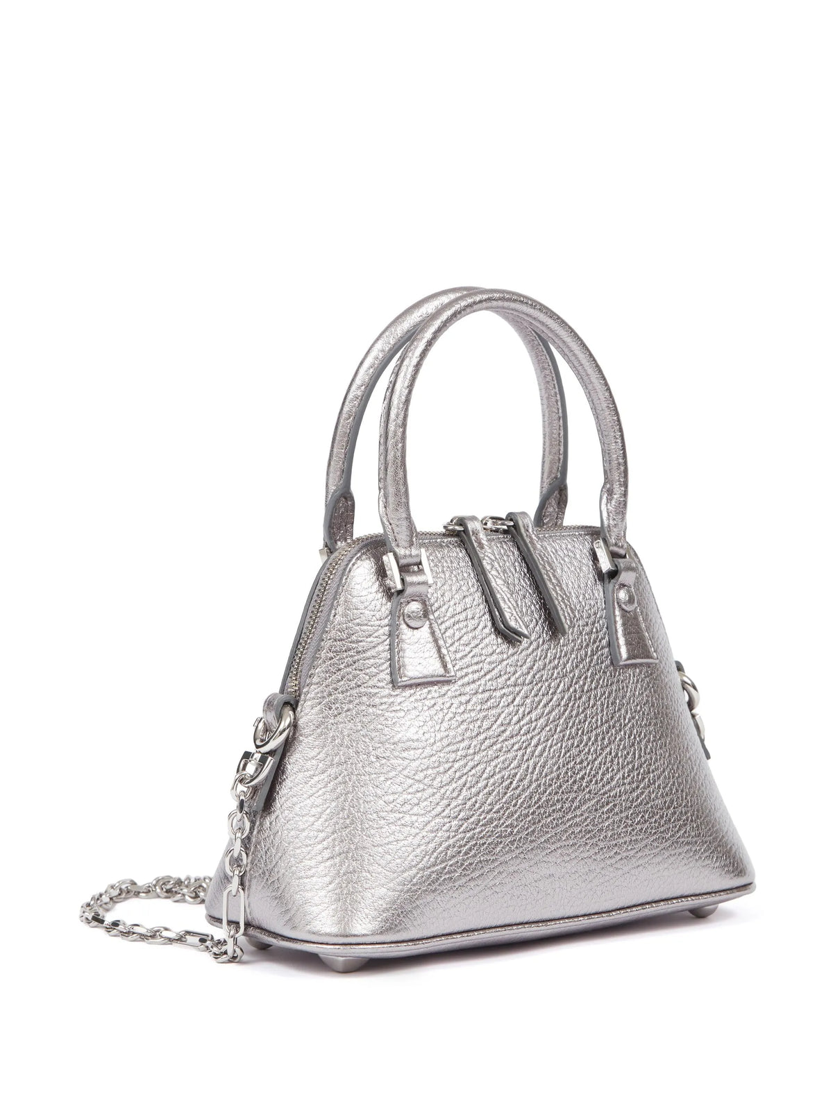 Maison Margiela tote 5AC Classique micro - Plateado - imagen 3