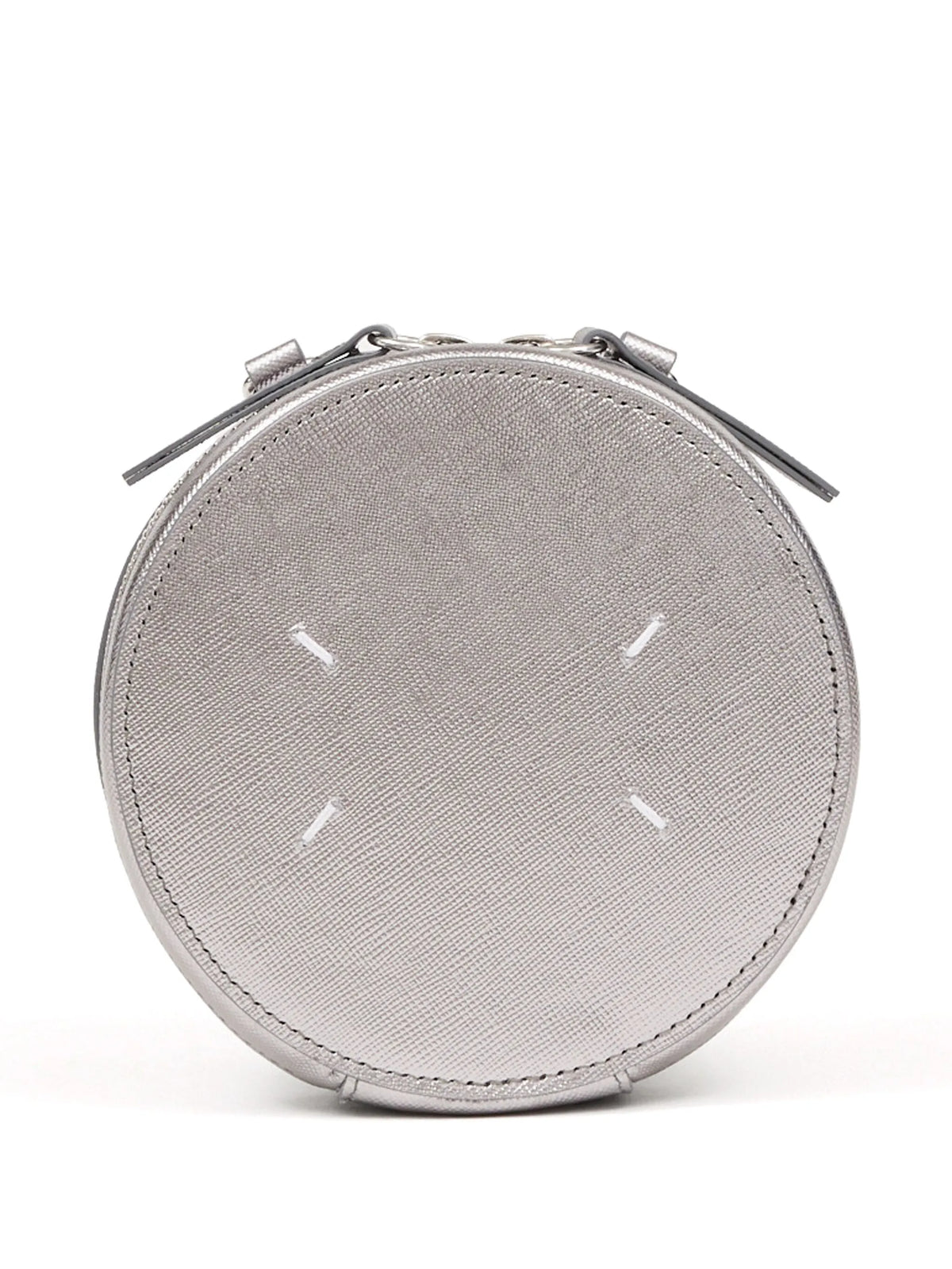 Maison Margiela bolsa circular mini - Plateado - imagen 4